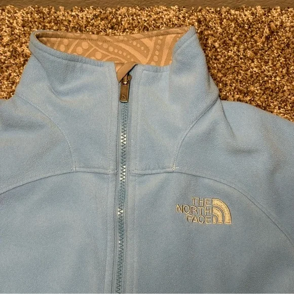 The North Face women’s XS Light Blue and Tan Jacket - Picture 7 of 15